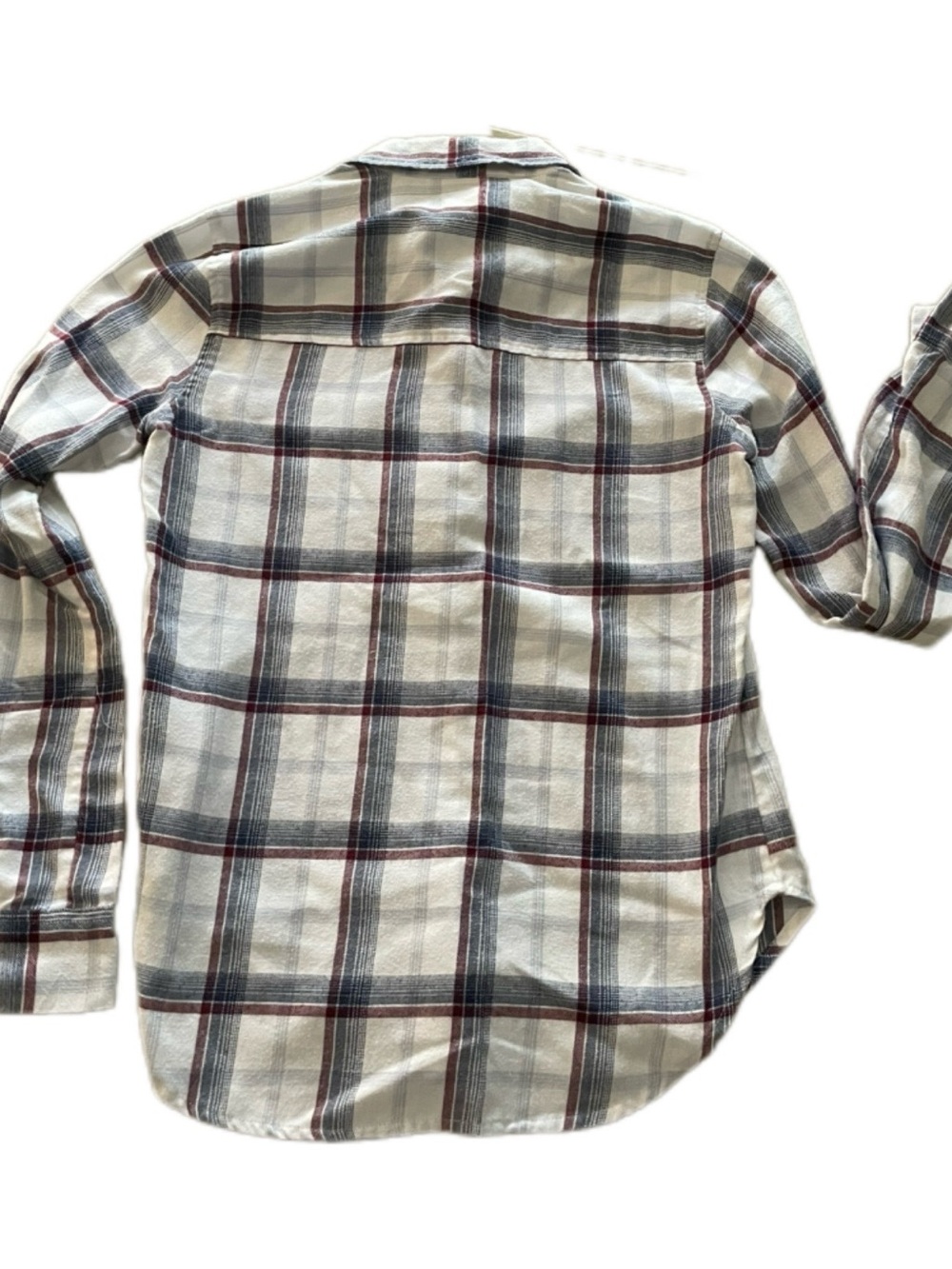 Hollister Women’s Plaid Flannel Long-Sleeve Button-Up Shirt XS - Picture 2 of 5